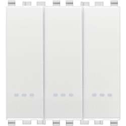 Tre interruttori 1P 20AX bianco