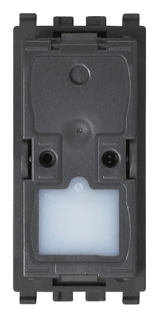 Deviatore 1P 16AX 250V illuminabile per lampade con alimentatore integrato grigio