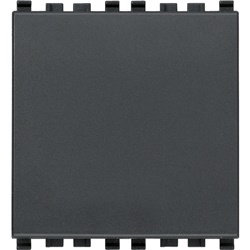 Pulsante 1P NO 10A 250V illuminabile tasto sostituibile 2 moduli grigio uso elettrico