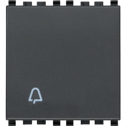 Pulsante 1P NO 10A campanello 2M grigio