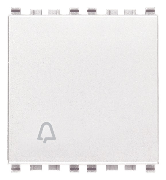 Pulsante 1P NO 10A campanello 2M bianco Eikon 