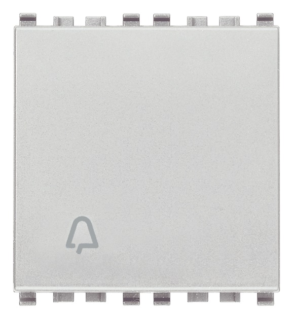 Pulsante 1P NO 10A 2 moduli campanello illuminabile tasto sostituibile Next