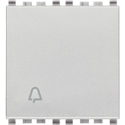 Pulsante 1P NO 10A 2 moduli campanello illuminabile tasto sostituibile Next