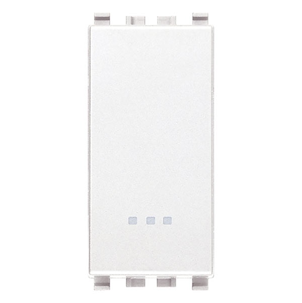 Pulsante 1P NC 10A bianco