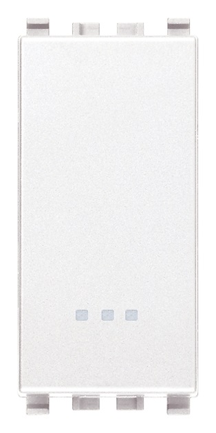 Pulsante 1P NC 10A bianco