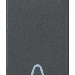 Tasto 1M simbolo campanello grigio