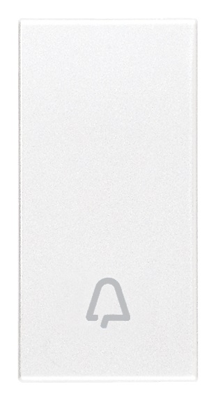 Tasto 1M simbolo campanello bianco