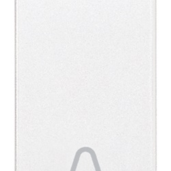Tasto intercambiabile 1 modulo simbolo campanello illuminabile bianco per impianti elettrici