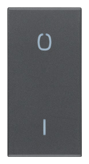 Tasto 1M simbolo O I grigio