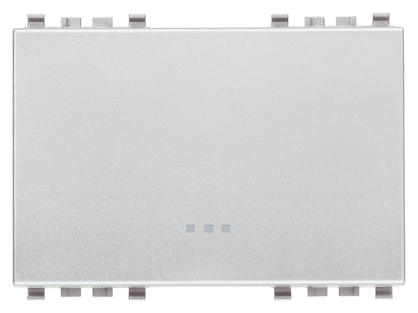 Tasto intercambiabile 3 moduli illuminabile Next per impianti elettrici