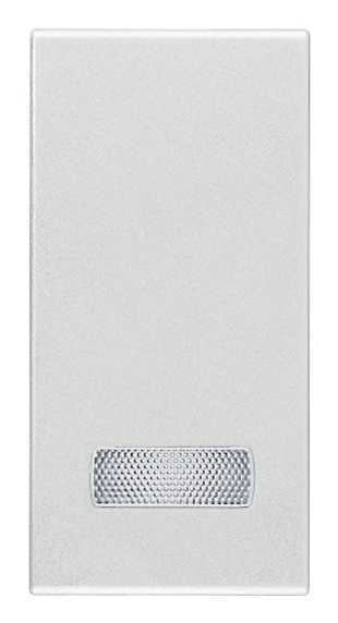 Tasto intercambiabile 1 modulo con diffusore illuminabile Next per impianti elettrici