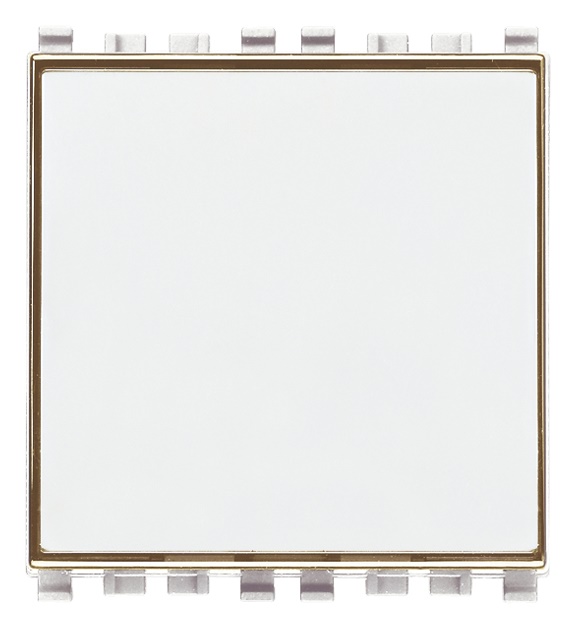 Pulsante targhetta 1P NO 10A 250V bianco per lampada E10 10x28 mm 2 moduli