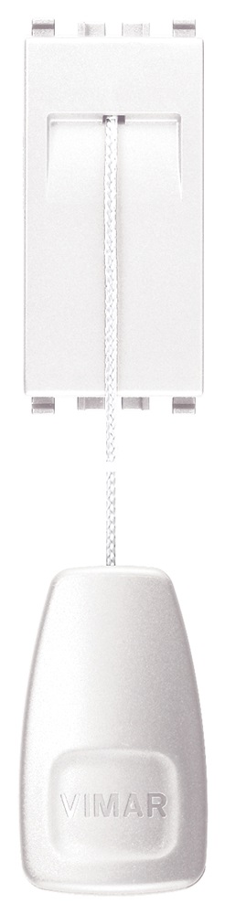 Pulsante 1P NO 10A tirante bianco Eikon 