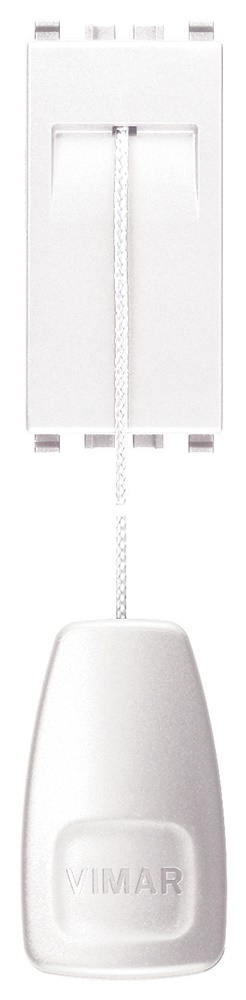 Pulsante 1P NO 10A 250V tirante bianco con cordone 1,5 m per comando elettrico