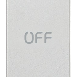 Pulsante 1P 10A 250V NO+NC simbolo OFF comando elettrico industriale