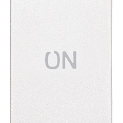 Pulsante 1P NO+NC 10A simbolo ON bianco