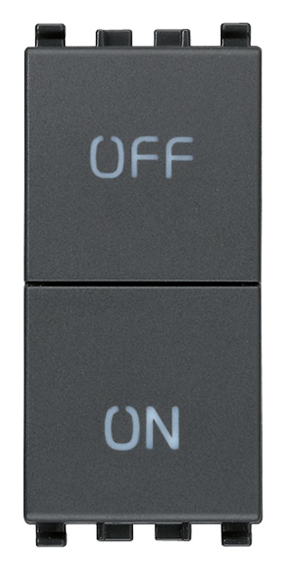 Pulsanti indipendenti NO+NC 10A 250V grigio per comando elettrico industriale
