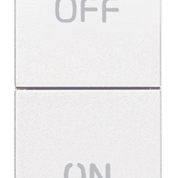 Due pulsanti indipend. NO+NC 10A bianco