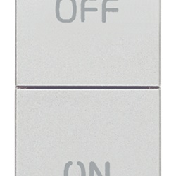 Due pulsanti indipendenti NO+NC 10A 250V simboli ON OFF Next per comando elettrico