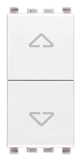 Commutatore 2P 10AX bianco Eikon 