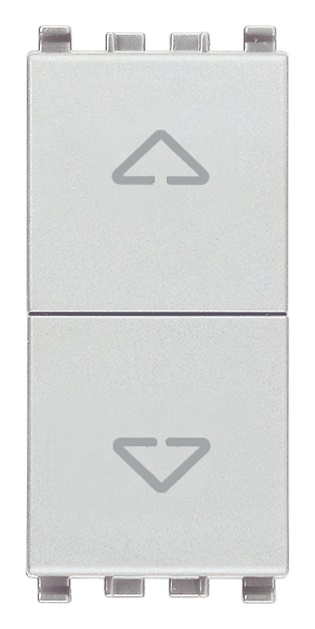 Commutatore 2P 10AX 250V con frecce direzionali e posizione OFF centrale per impianti elettrici residenziali