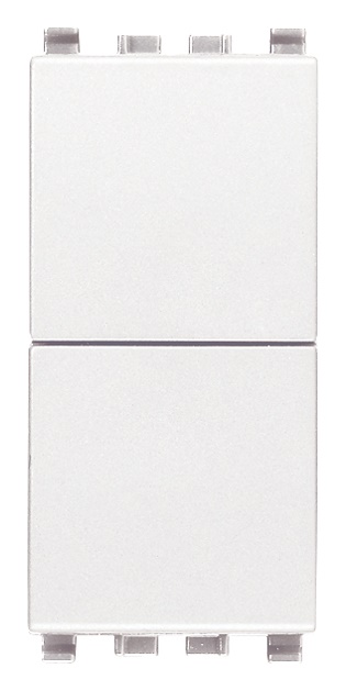 Pulsanti indipendenti NO+NO 10A 250V bianco per controllo circuiti elettrici