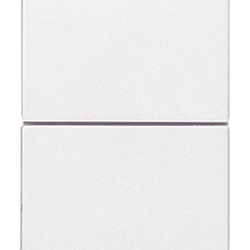 Due pulsanti indipend. NO+NO 10A bianco
