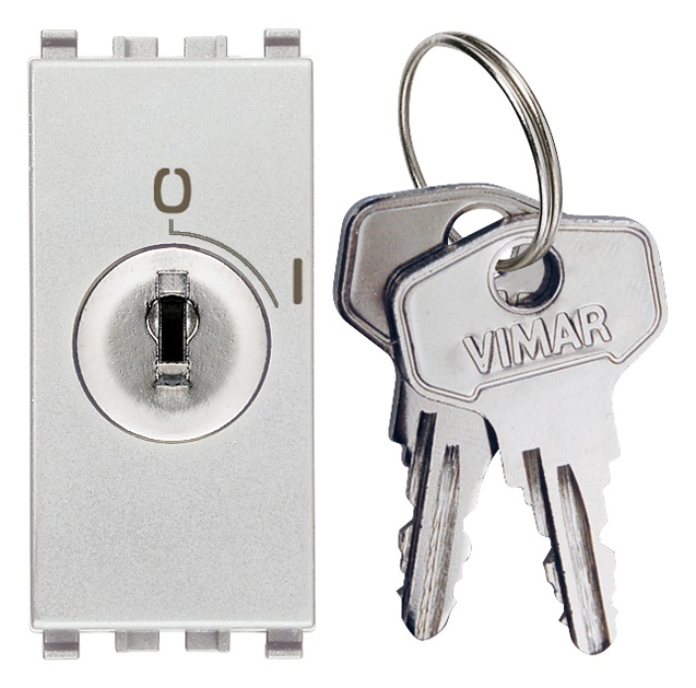 Pulsante 2P NO 16A + chiave unif. Next