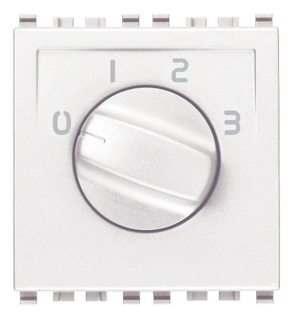 Commutatore rotativo 1P 6(3)A bianco