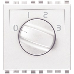 Commutatore rotativo 1P 6(3)A bianco
