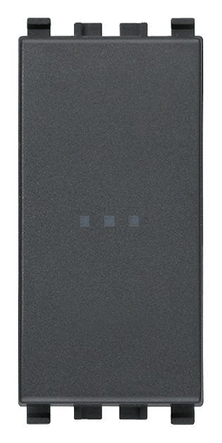 Interruttore 1P 16AX assiale illuminabile grigio per lampade con alimentatore integrato