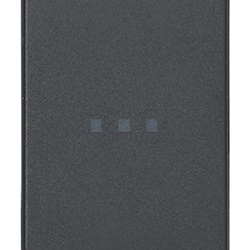 Deviatore 1P 16AX assiale illuminabile grigio per impianti elettrici domestici