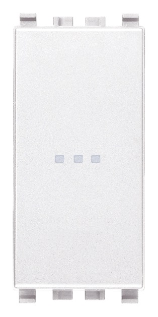 Deviatore 1P 16AX assiale bianco Eikon 