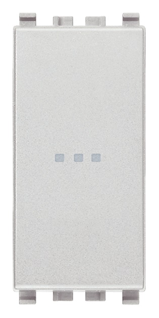 Pulsante 1P NO 10A 250V assiale illuminabile tasto sostituibile Next per comando elettrico