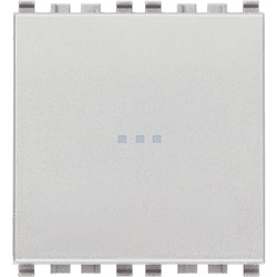 Pulsante 1P NO 10A 250V assiale illuminabile tasto sostituibile Next 2 moduli