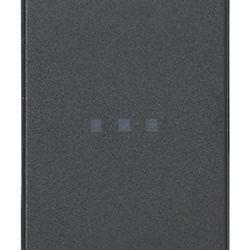 Invertitore 1P 16AX assiale illuminabile tasto sostituibile grigio per lampade con alimentatore integrato