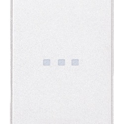 Invertitore 1P 16AX assiale illuminabile tasto sostituibile bianco per lampade con alimentatore integrato