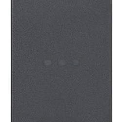 Tasto intercambiabile 1 modulo grigio illuminabile per comandi assiali