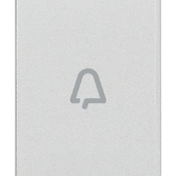 Tasto intercambiabile 1 modulo simbolo campanello assiale illuminabile Next per comandi elettrici