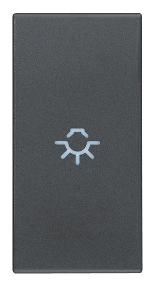 Tasto 1M simbolo luce assiale grigio