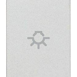 Tasto intercambiabile 1 modulo simbolo luce assiale illuminabile Next per comandi elettrici
