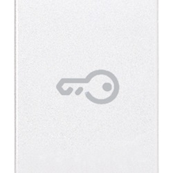 Tasto 1M simbolo chiave assiale bianco Eikon 