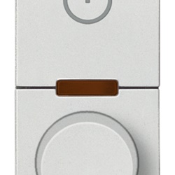 Dimmer Master rotativo 230V universale per lampade incandescenza, LED, CFL, trasformatori elettronici, comando ON/OFF, regolazione intensità luminosa Next