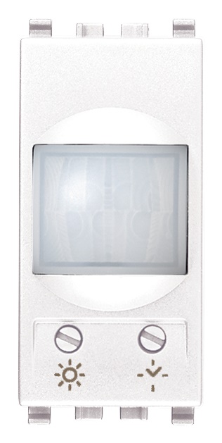 Interruttore IR a relè 230V bianco con sensore movimento crepuscolare temporizzatore regolabili