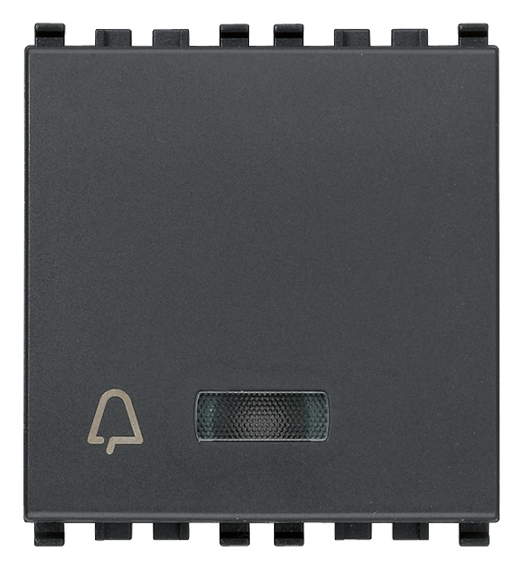 Pulsante SET/RESET grigio emergenza 2 uscite relè 5A 12-24V SELV 2 moduli