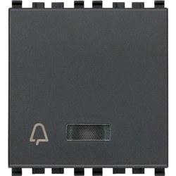 Pulsante SET/RESET grigio emergenza 2 uscite relè 5A 12-24V SELV 2 moduli