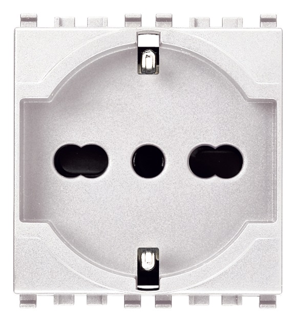 Presa SICURY 2P+T 16 A 250 V~ universale bianco Eikon 