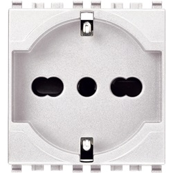 Presa SICURY 2P+T 16 A 250 V~ universale bianco Eikon 