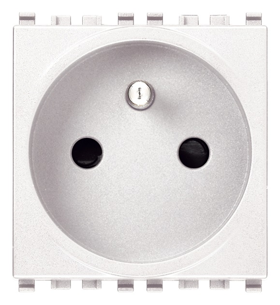 Presa SICURY 2P+T 16A francese bianco