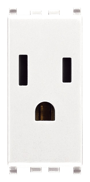 Presa SICURY 2P+T 15A USA+SASO bianco